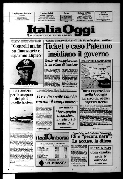 Italia oggi : quotidiano di economia finanza e politica